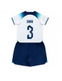 England Luke Shaw #3 Heimtrikotsatz für Kinder WM 2022 Kurzarm (+ Kurze Hosen)